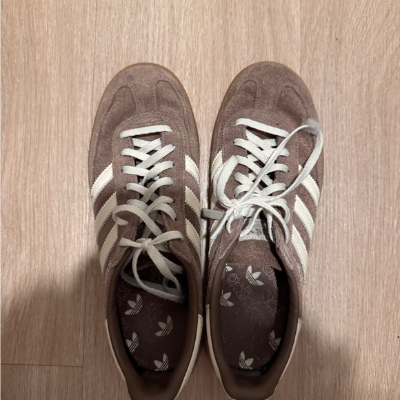 adidas Shoes - Adidas Spezials Taupe Suede Sneakers with Cream Stripes